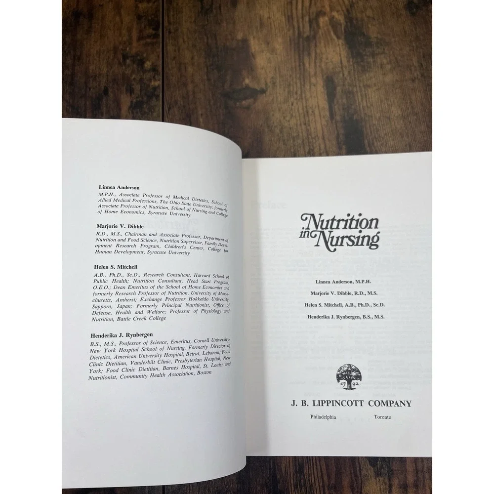 Nutrition in Nursing by Linnea‎ Anderson  Hardcover 1972